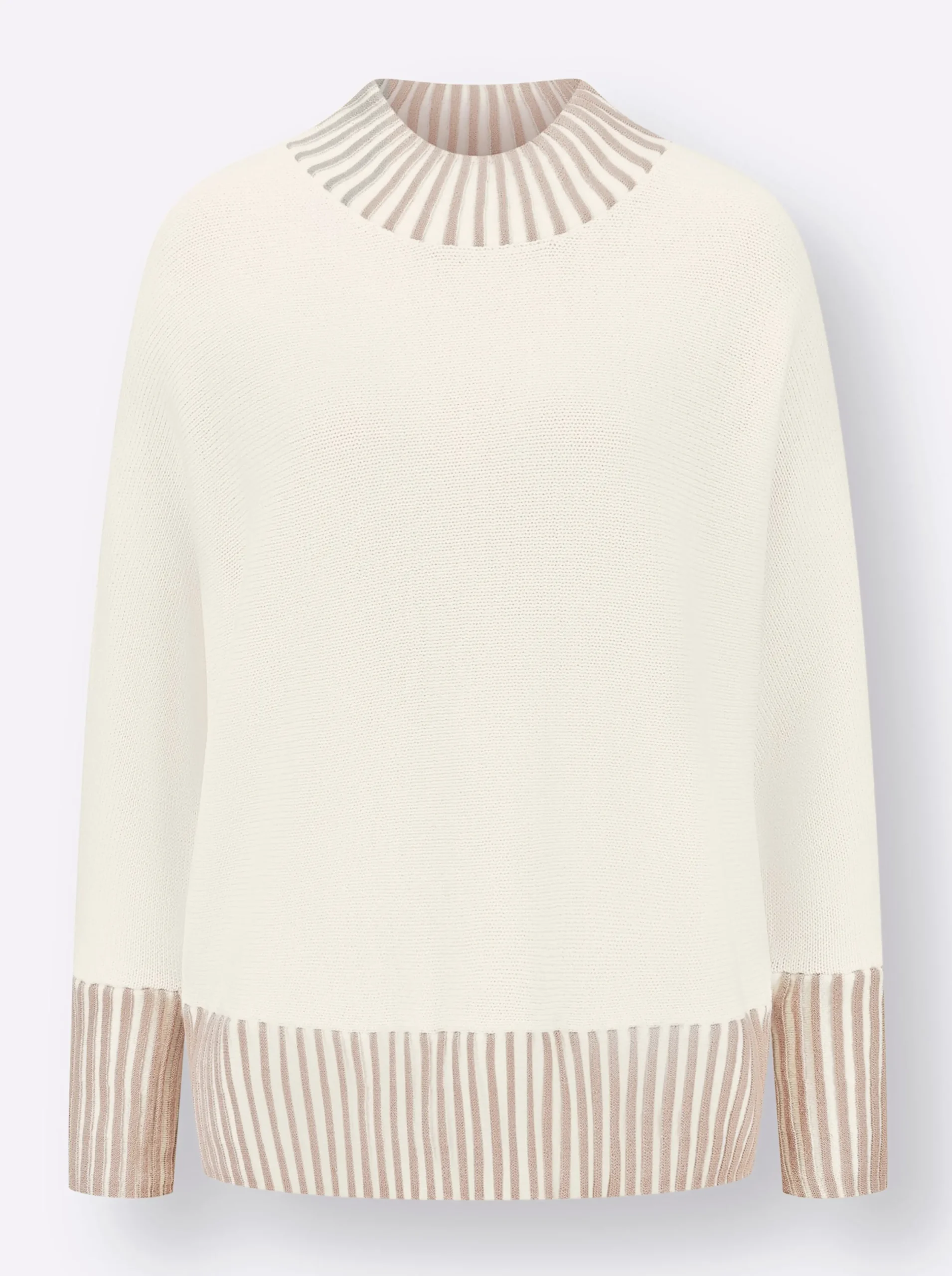 Pullover| Wollpullover ecru-sesam