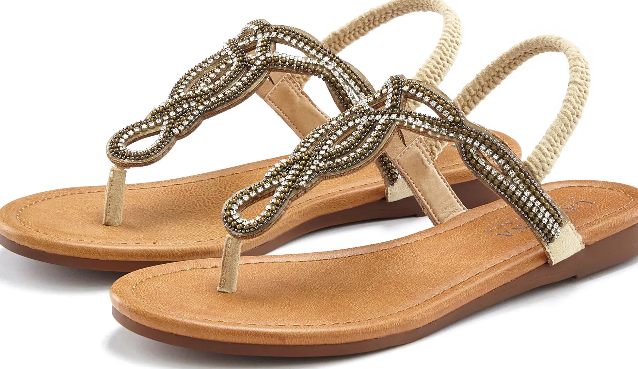Zehentrenner|LASCANA Zehentrenner beige