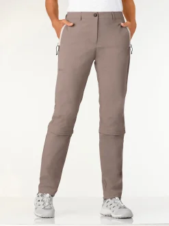 Hosen| Zip-off-Hose mit 2 Tragevarianten taupe